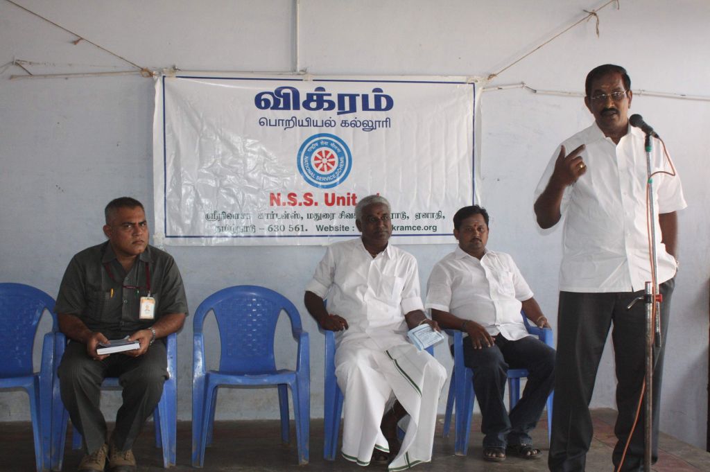 The Chairman presided over the NSS Camp at Poovanthi