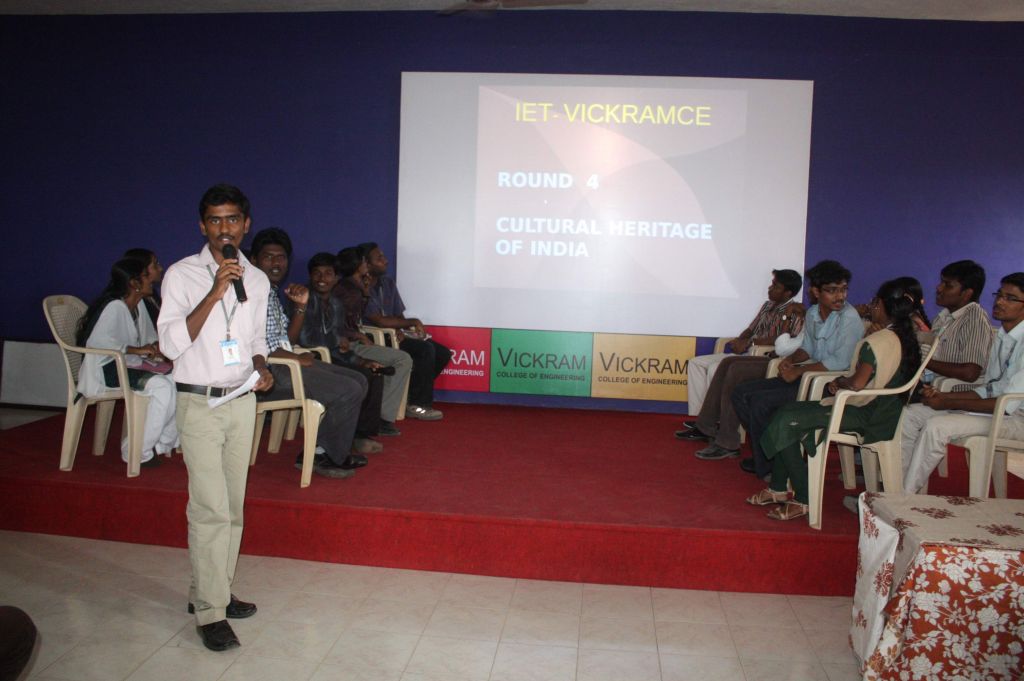A Mechanical Engineering Student Conducting Quiz Competition
