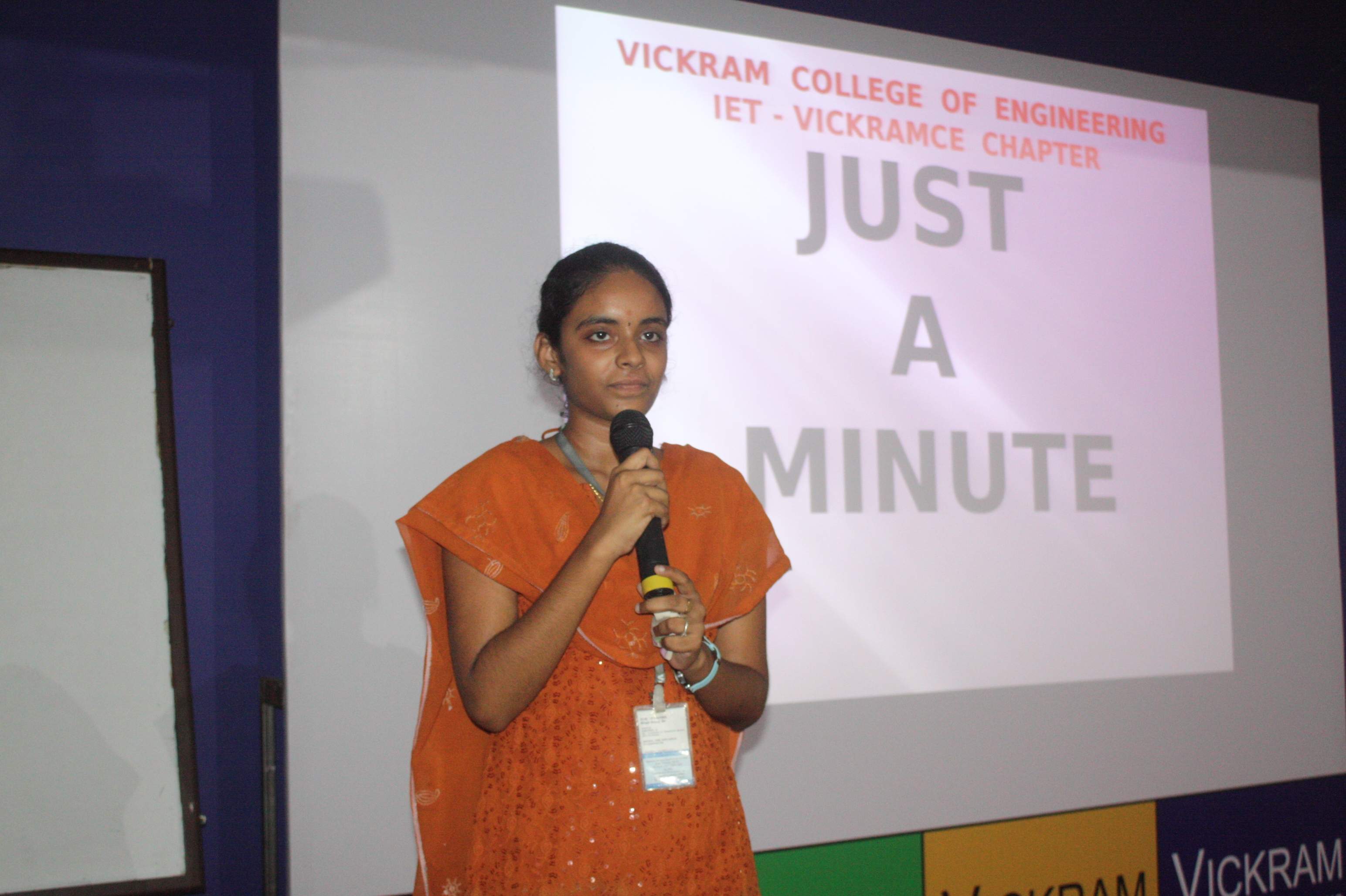 A student Participating in Just A Minute Round