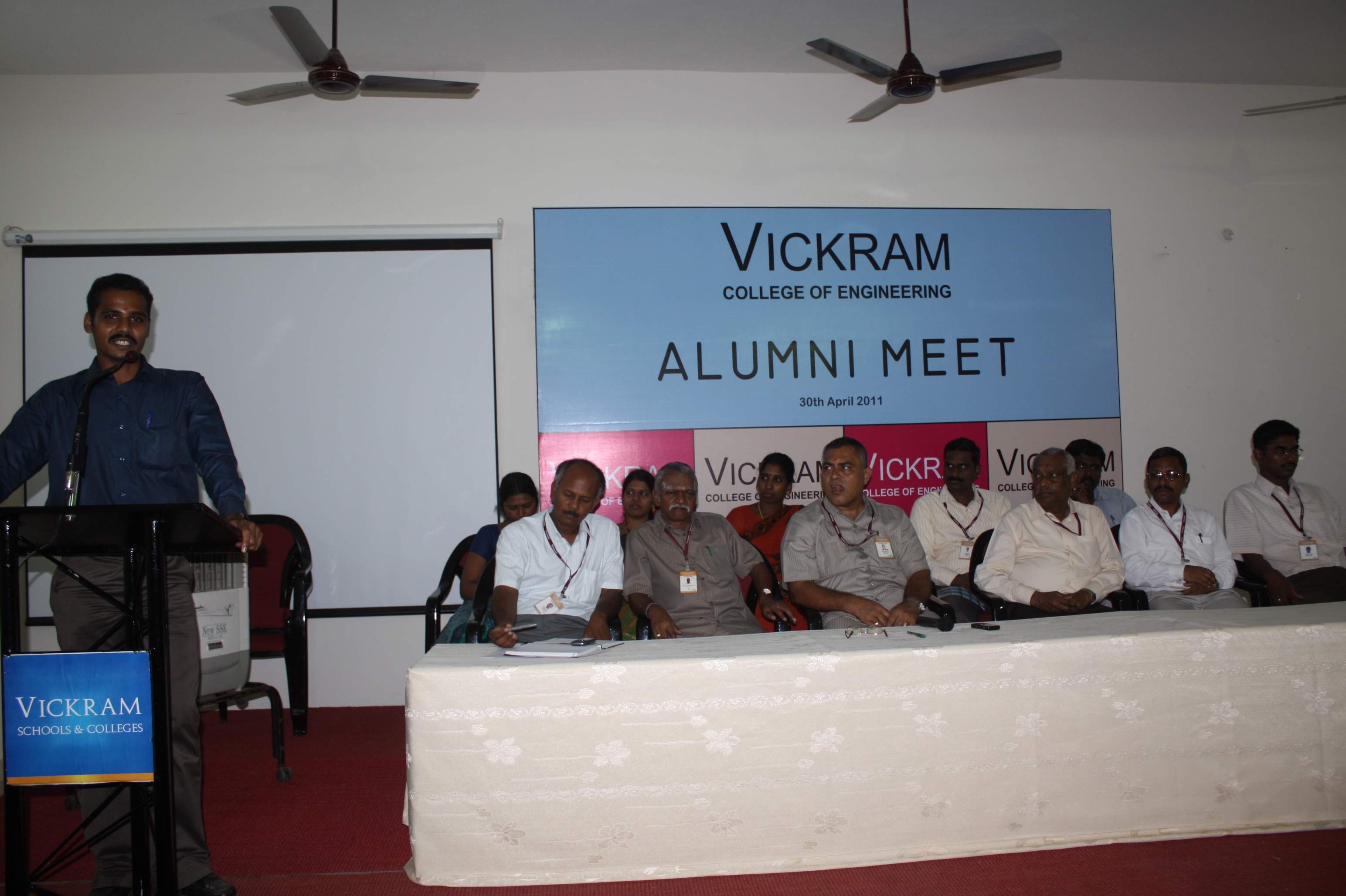 Alumni Nirmal kumar (Civil Engineering) of 2006-2010 batch at the Alumni Meet 2011