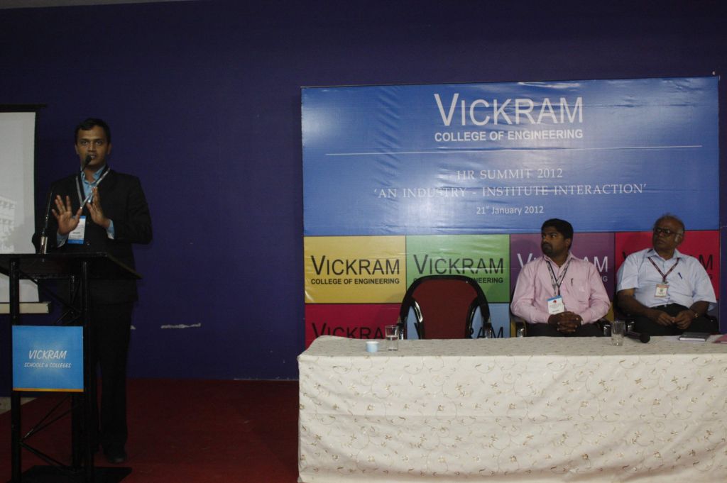 Chief- Guest Mr. Sudarshan Rajagopal, Senior Manager, Wipro giving his presentation