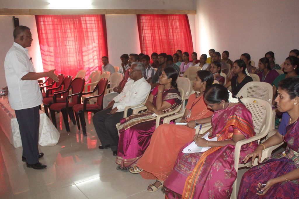 Participants were all ears to the lecture by Dr.Rajaram