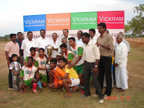 Mariam College of Engineering,Kerala -Winners of Vickram Football Championship for Colleges-2010