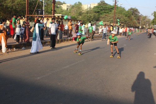 Boys and Girls on wheels to spread awareness about Greenary.