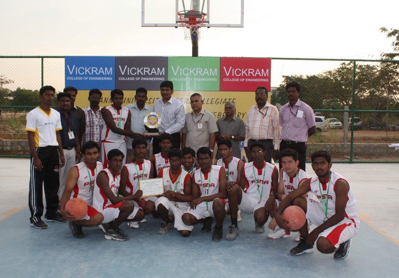 PSNA Dindugul - Winners of Anna University of technology, Madurai Basketball tournament 2011