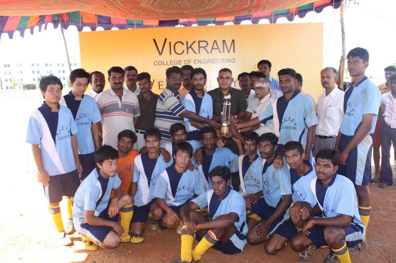 Runners Up-ACCET Karaikudi in the 4th Zonal Football Tournament